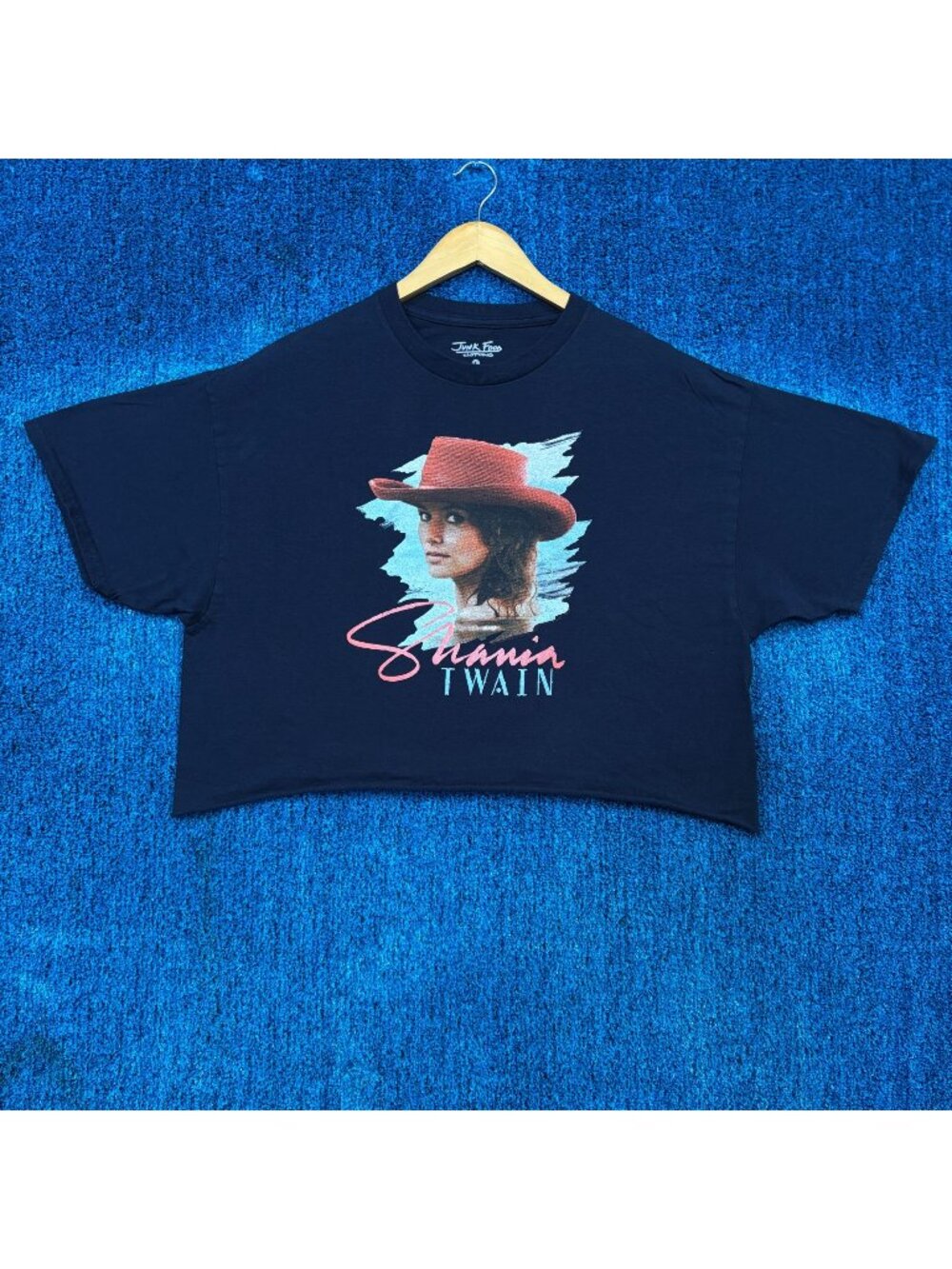 Shania Twain Country Blue Crop Top Size Large